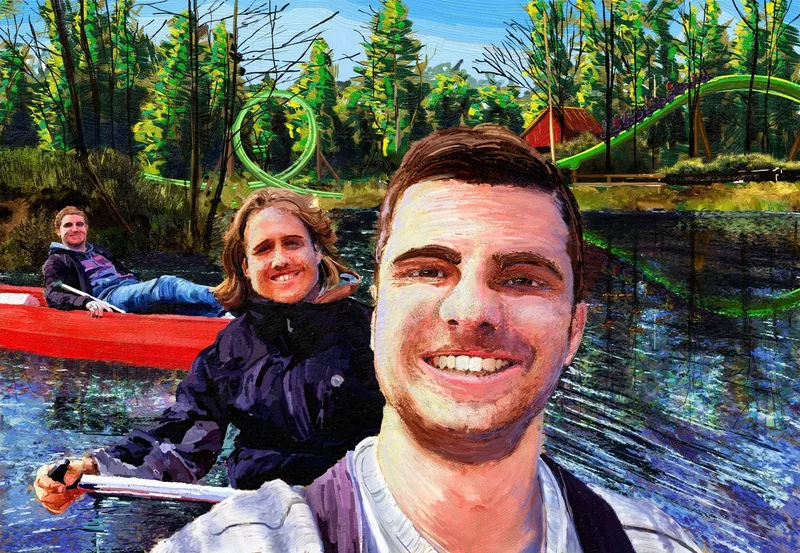 Tyler on a Boat
